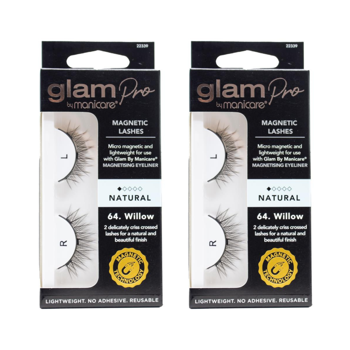 Glam PRO by Manicare Magnetic Lashes - Willow 24pk