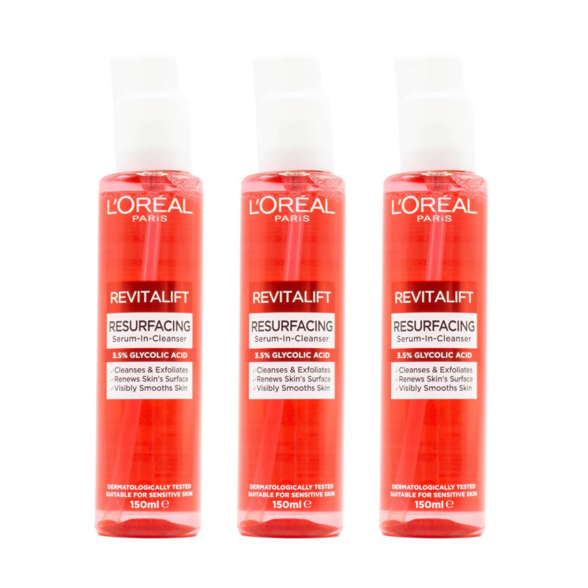 L'Oreal Revitalift Resurfacing Serum In Cleanser - 150ml 24pk