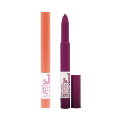 Maybelline SuperStay Ink Crayon Shimmer Lipstick(2 Assorted Shades) - 24pk | Wholesale Discount Cosmetics