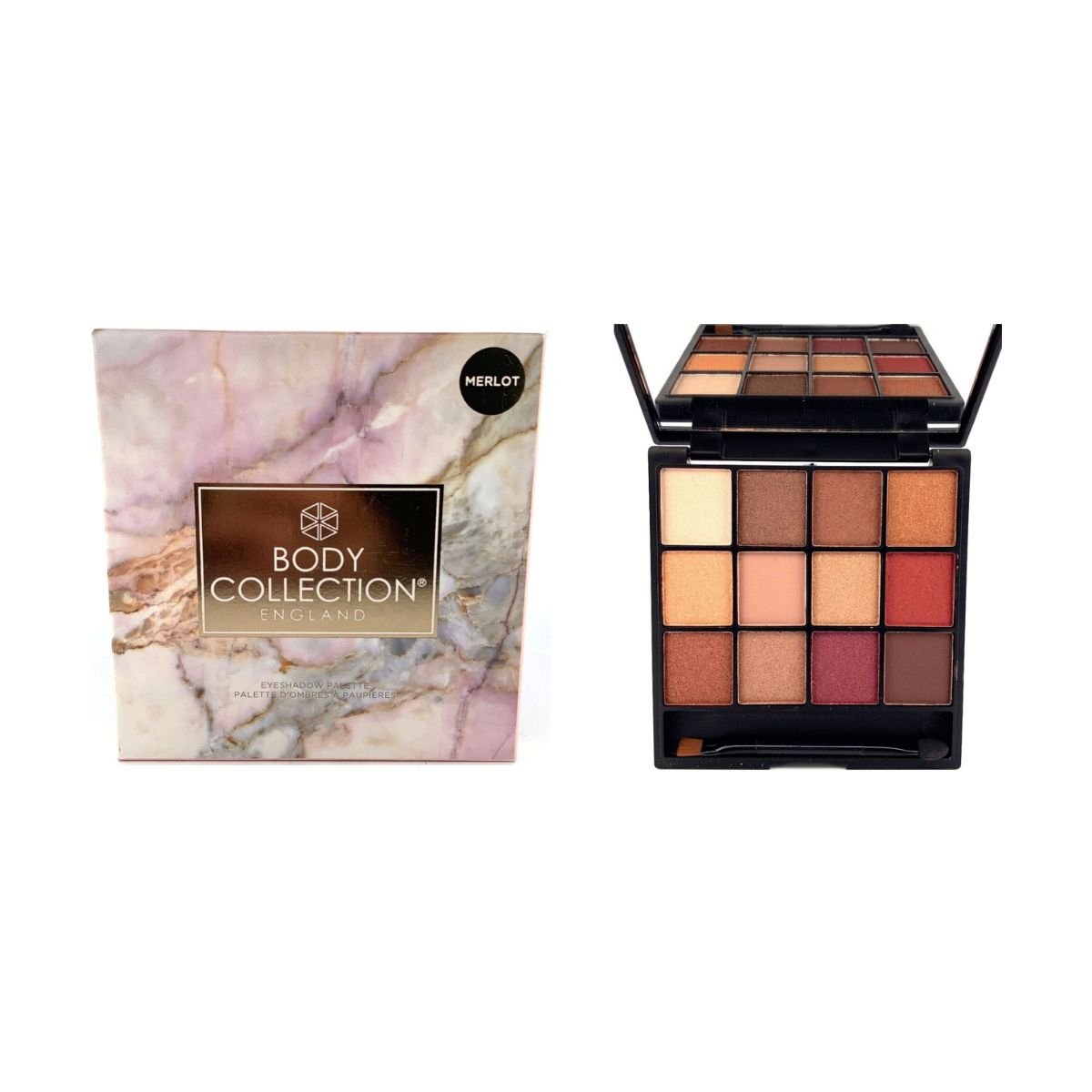 Body Collection 12 Pan Eyeshadow Palette - Assorted Shades 24pk - Wholesale Discount Cosmetics