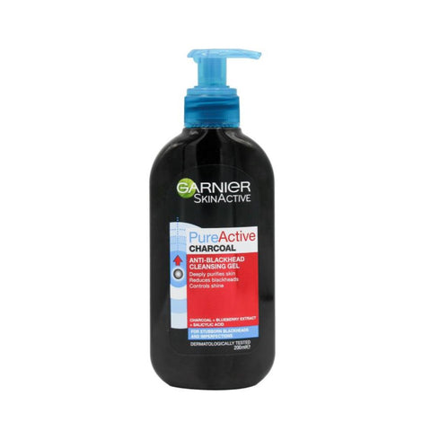 Garnier 200ml Pure Active Charcoal Anti Blackhead Cleansing Gel - 24pk