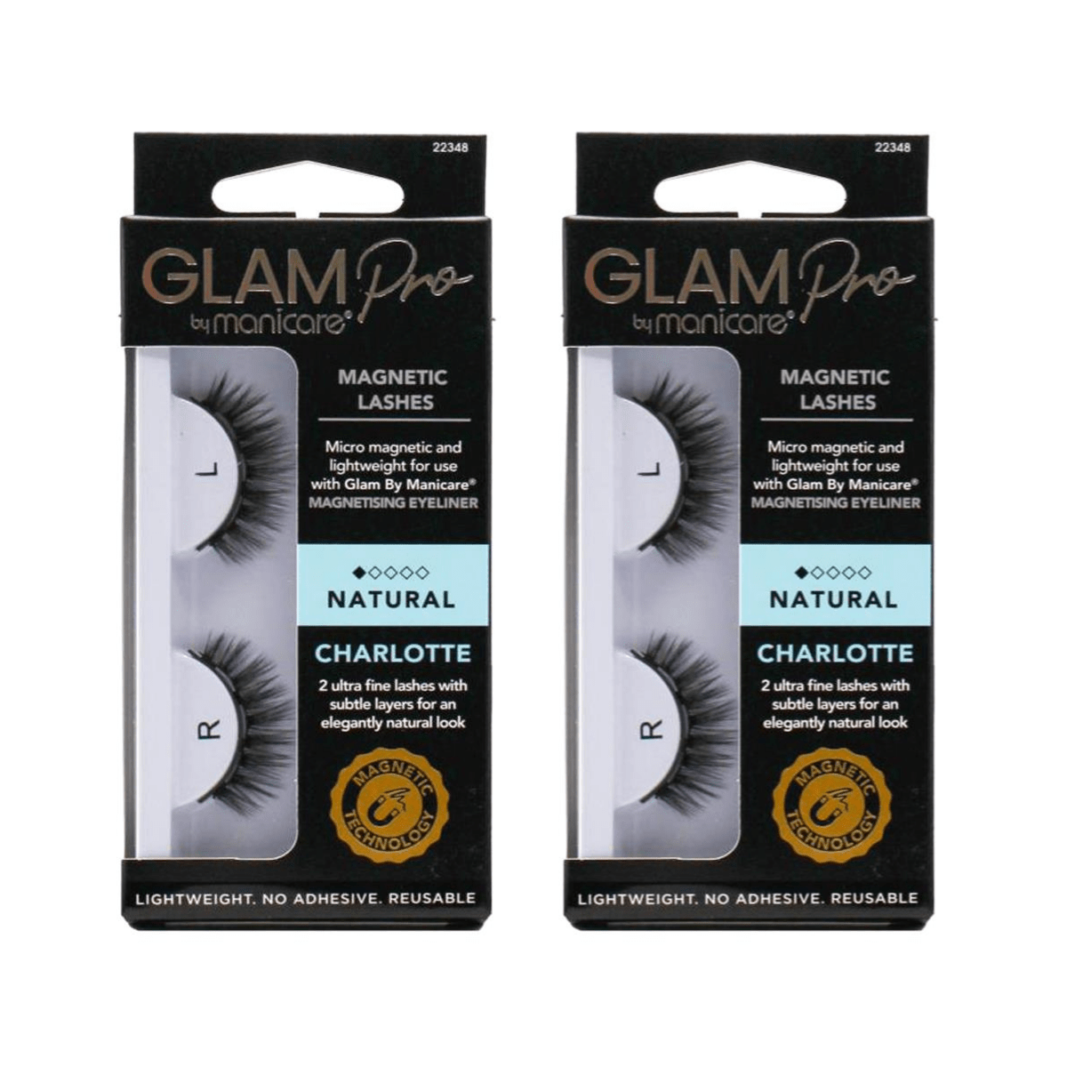 Glam PRO by Manicare Magnetic Lashes - Charlotte 24pk - Wholesale Discount Cosmetics