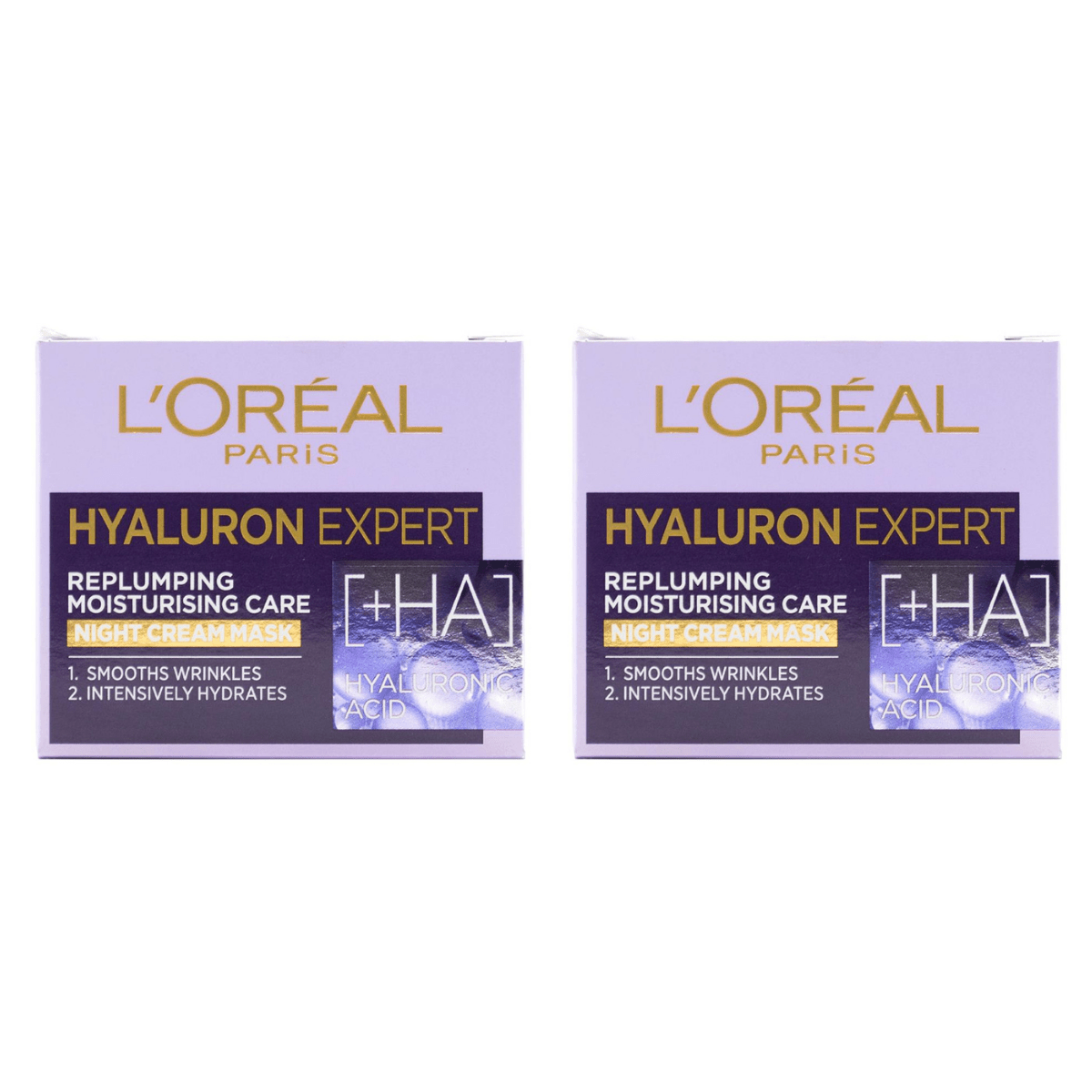 L'Oreal Hyluron Expert Replumping Moisturising Care Night Cream Mask 50ml - 24pk - Wholesale Discount Cosmetics