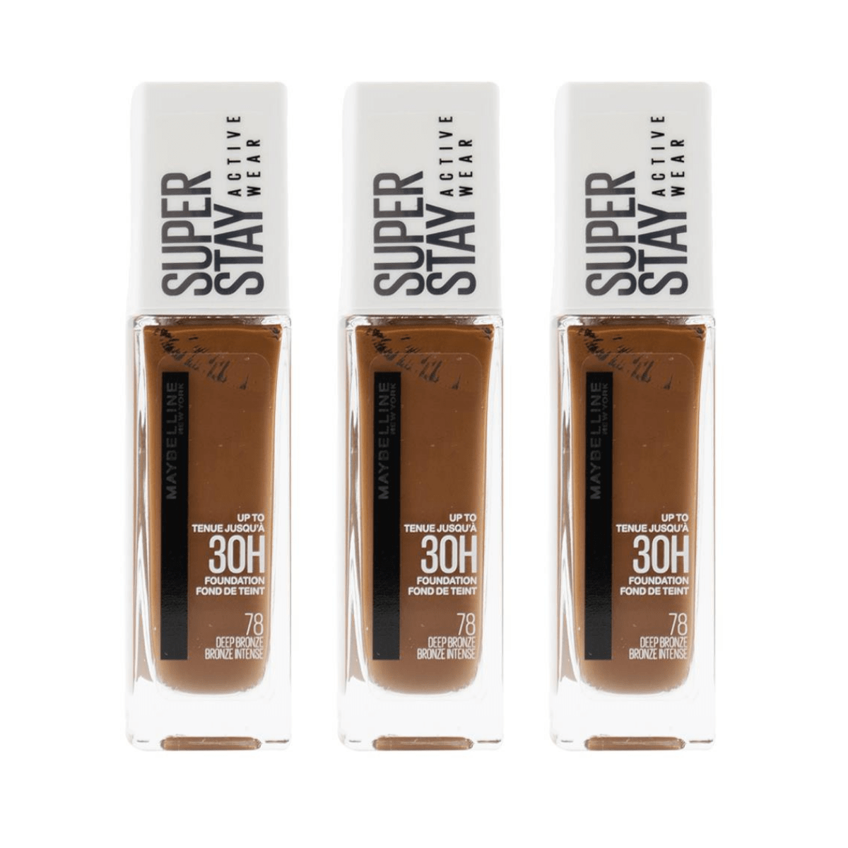 Maybelline SuperStay Active Wear 30H Foundation - Deep Bronze 24pk - Wholesale Discount Cosmetics