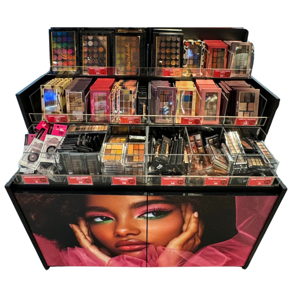 MOVEABLE RETAIL WALL - Featuring Best Sellers (5000 units) @ $3.50 - $7.50 PER UNIT - Wholesale Discount Cosmetics
