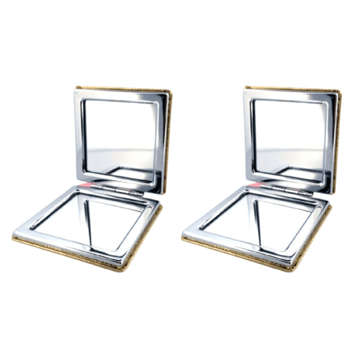 Royal Boutique Luxe Compact Mirror - Gold 24pk - Wholesale Discount Cosmetics