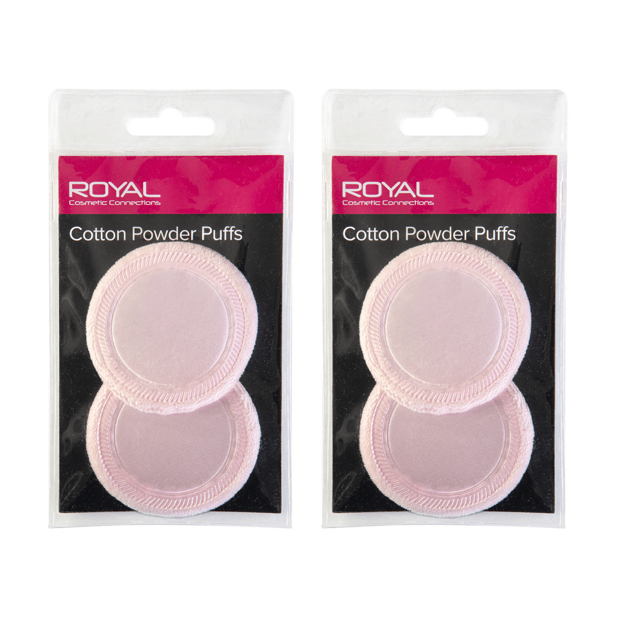 Royal Cosmetics Cotton Powder Puffs - 2puffs 24pk - Wholesale Discount Cosmetics