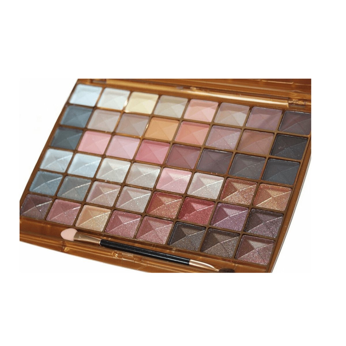 Saffron 48 Pan Nude Eyeshadow Palette - Assorted Shades 24pk - Wholesale Discount Cosmetics