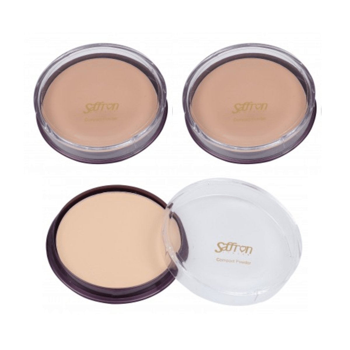 Saffron Compact Pressed Powder - Assorted Shades 24pk - Wholesale Discount Cosmetics