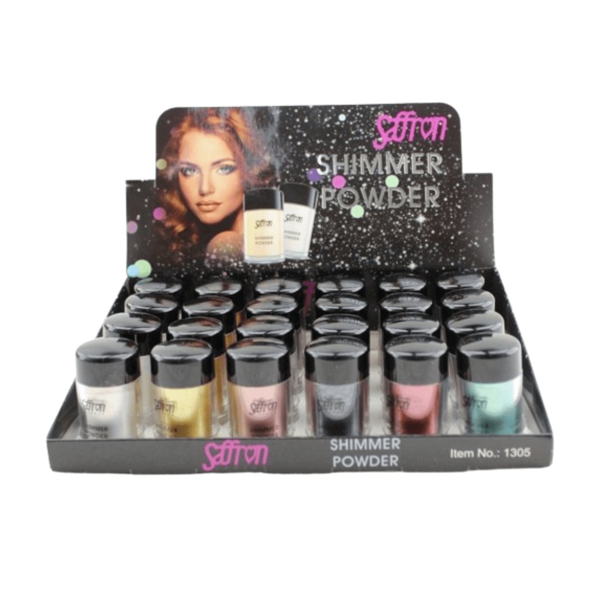 Saffron Shimmer Powder A - Assorted Shades 24pk - Wholesale Discount Cosmetics