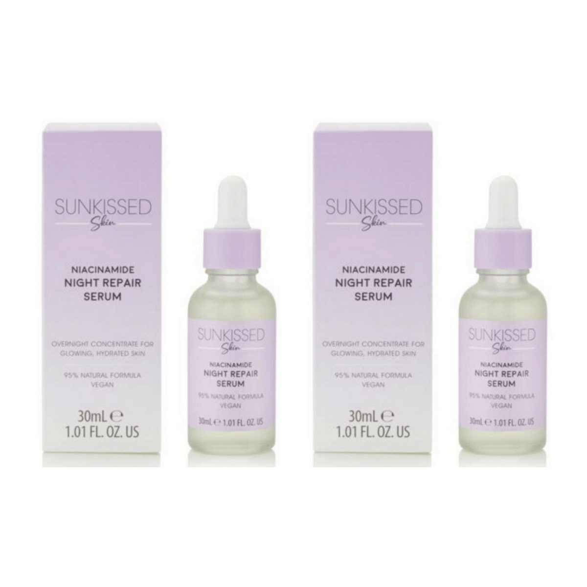 SUNkissed Skin Niacinamide Night Repair Serum - 30ml 24pk - Wholesale Discount Cosmetics