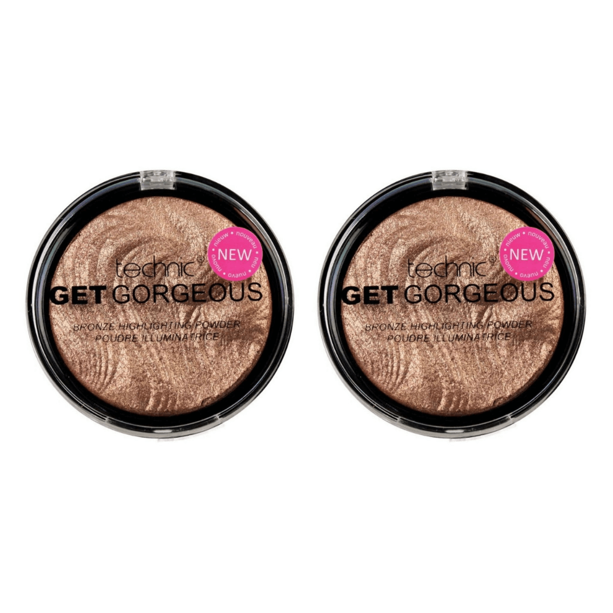 Technic Get Gorgeous Highlighter - Bronze 24pk - Wholesale Discount Cosmetics