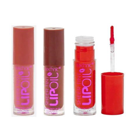 Technic Sheer Tint Lip Oil(Assorted Shades) - 24pk | Wholesale Discount Cosmetics