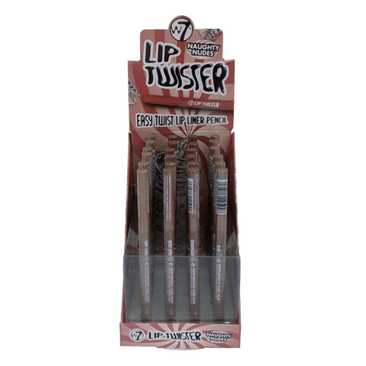 W7 Lip Twister Lipliner - Brown 24pk - Wholesale Discount Cosmetics