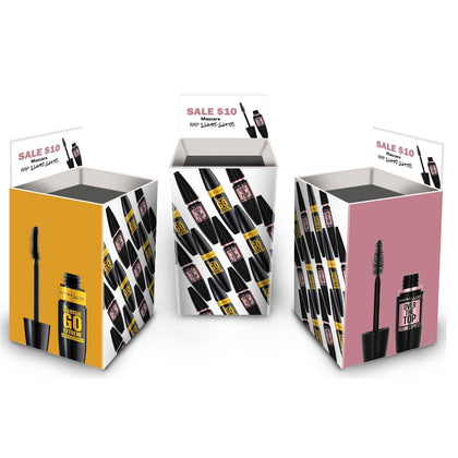 $10 MASCARA IMPULSE BIN - Featuring Best Sellers (192 units) @ $5 PER UNIT - Wholesale Discount Cosmetics