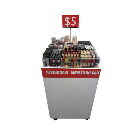 $5 COSMETIC STAND - Featuring Best Sellers (1104 units) @ $2.88 PER UNIT - Wholesale Discount Cosmetics