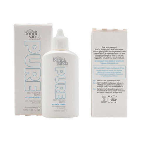 Bondi Sands 40ml Pure Concentrated Self Tan Drops - 24pk | Wholesale Discount Cosmetics