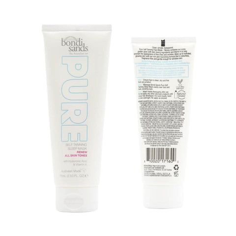 Bondi Sands 75ml Pure Self Tanning Sleep Mask - 24pk | Wholesale Discount Cosmetics