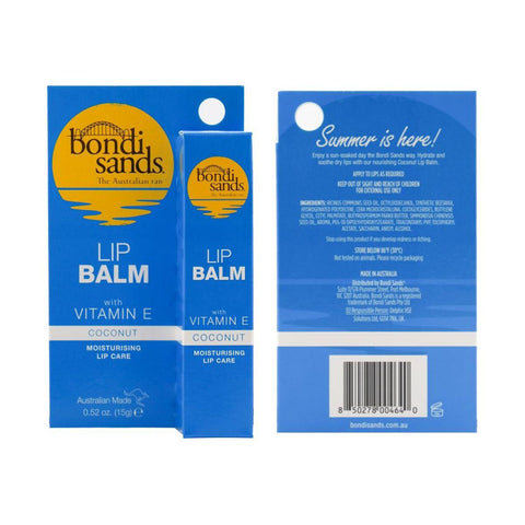 Bondi Sands 15g Lip Balm with Vit. E Coconut Scent  - 24pk | Wholesale Discount Cosmetics