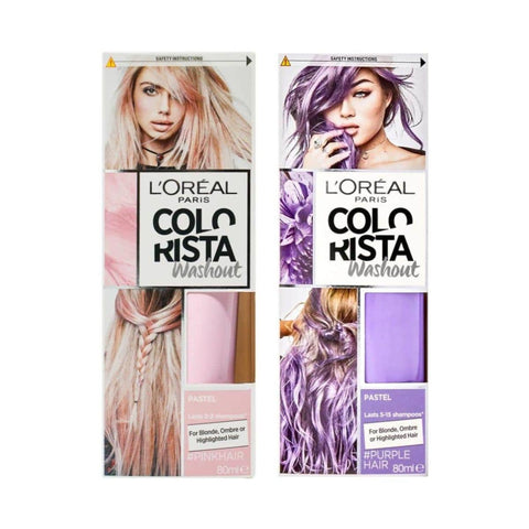 L'Oreal Colorista Washout Hair Colour Pastel(2 Assorted Shades) - 24pk | Wholesale Discount Cosmetics