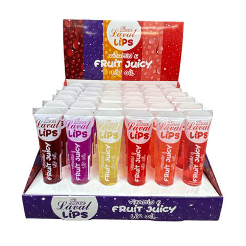 Laval Love Lips Vitamin E Fruit Juicy Lip Oil - 24pk  | Wholesale Discount Cosmetics