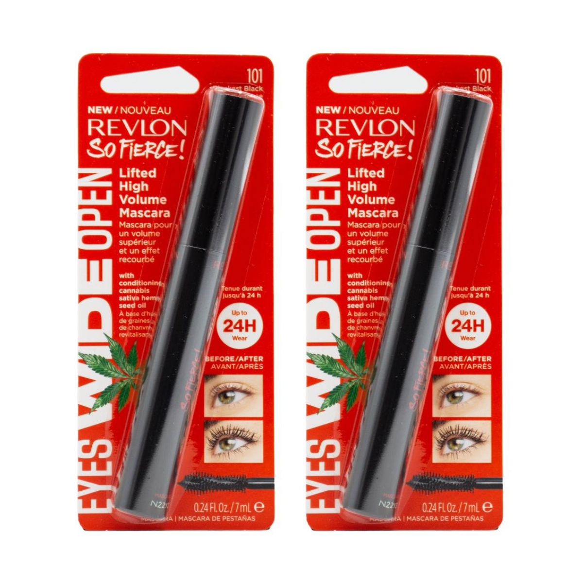 Revlon So Fierce Eyes Wide Open Mascara - Blackest Black 24pk