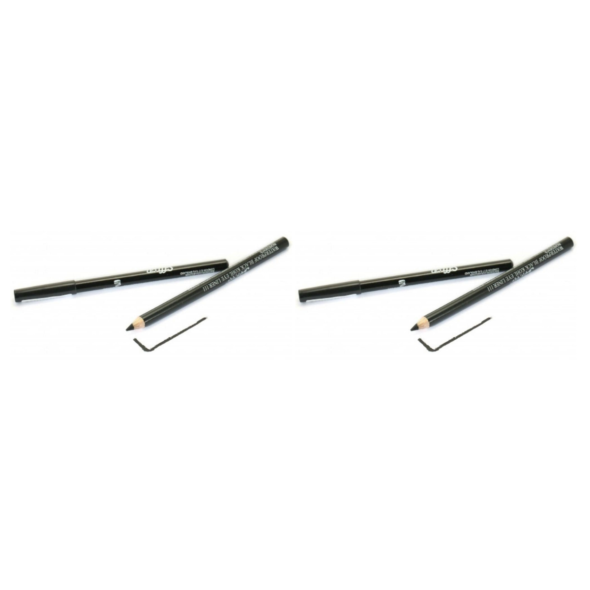 Saffron London Waterproof Kohl Eye Liner Pencil - Black 24pk