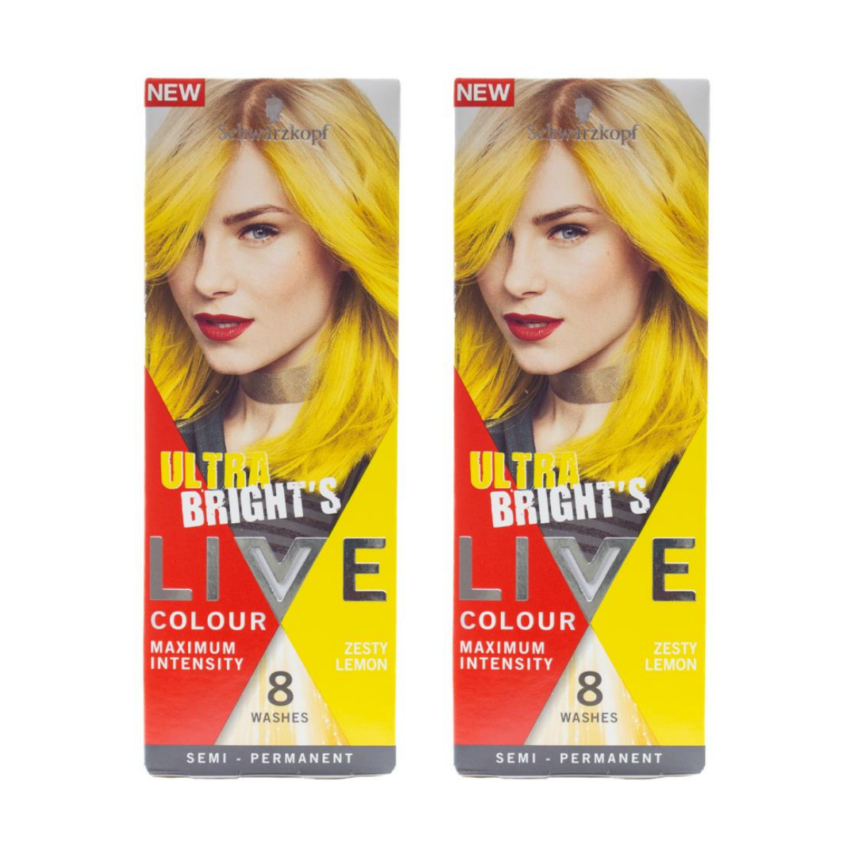 Schwarzkoph Live Colour Ultra Brights Semi-Permanent Hair Colour - Zesty Lemon 24k