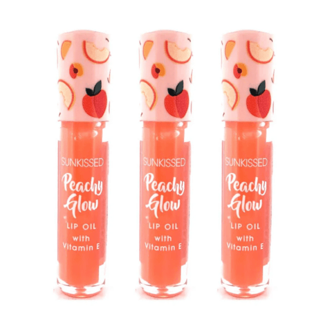 SunKissed Peachy Glow Lip Oil - 24pk | Wholesale Discount Cosmetics