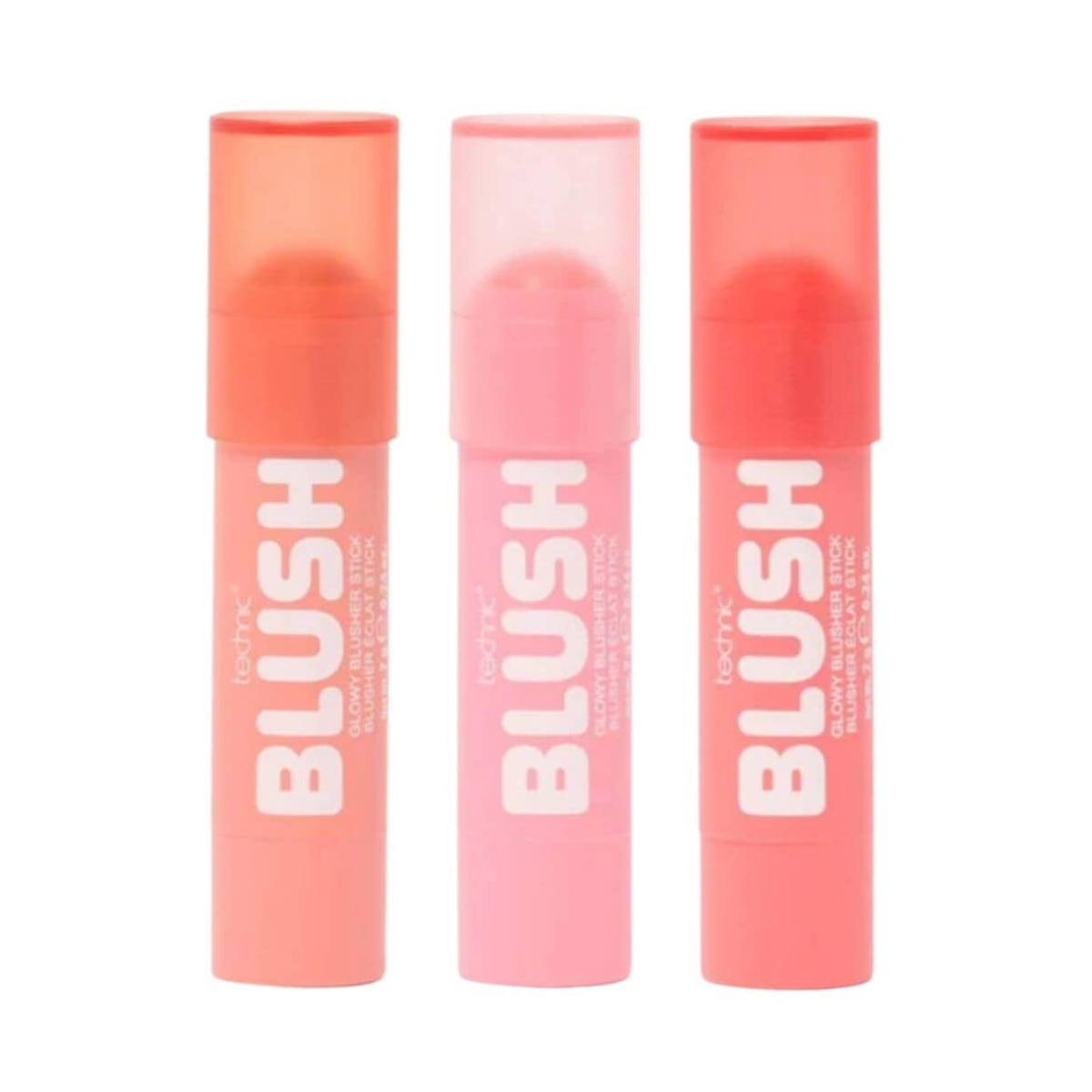 Technic Glowy Blusher Stick - Assorted Shades 24pk
