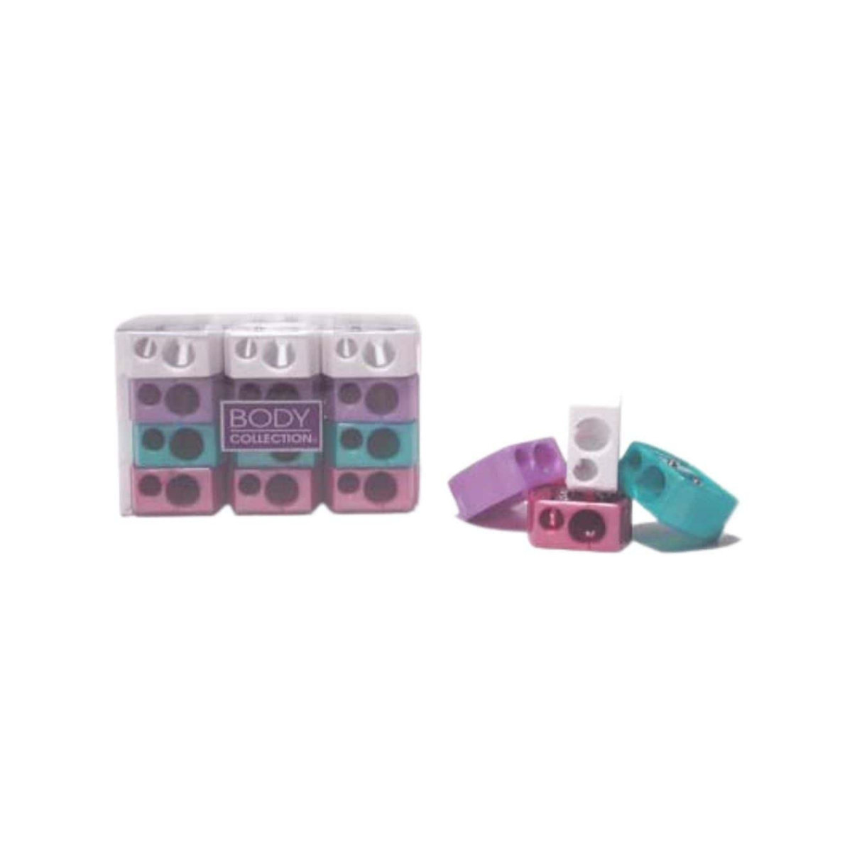 Body Collection Duo Cosmetic Pencil Sharpeners - 24pk