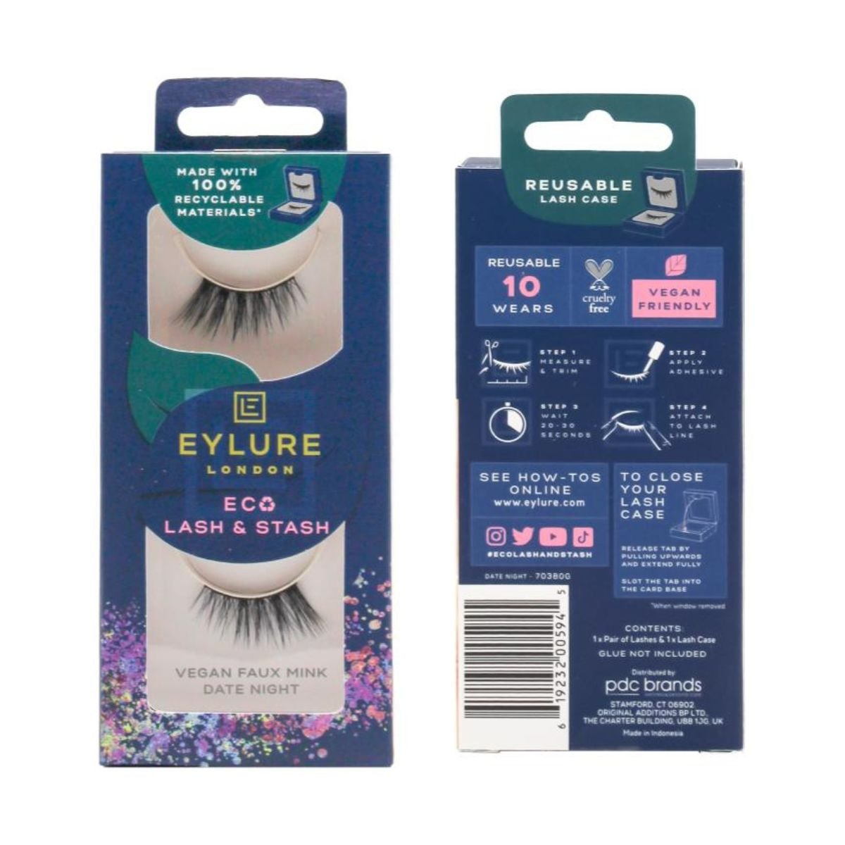 Eylure London Lashes Eco Lash & Stash Date Night - 24pk - Wholesale Discount Cosmetics