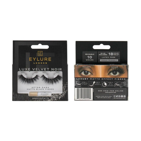 Eylure London Lashes Luxe Velvet Noir After Dark - 24pk - Wholesale Discount Cosmetics