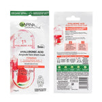 Garnier Hyaluronic Acid with Watermelon Extract Skin Active Sheet Mask 15g - 24pk - Wholesale Discount Cosmetics