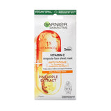 Garnier Skin Active Vitamin C Pineapple Extract Ampoule Face Mask 15g t - Wholesale Discount Cosmetics