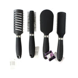 Indulge Hair Brushes (Black) on Display Stand - 24pk - Wholesale Discount Cosmetics