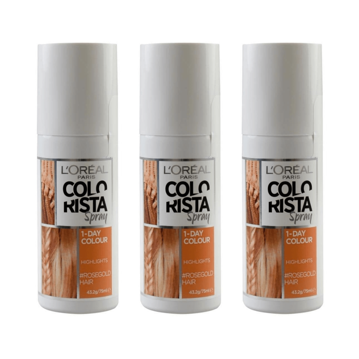 L'Oreal Colorista 1 Day Colour Spray - Rose Gold 24pk - Wholesale Discount Cosmetics