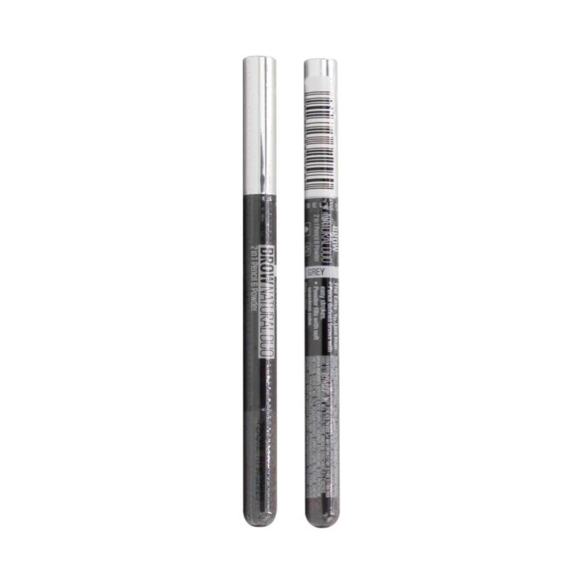 Maybelline Brow Natural Duo 2 - In - 1 Pencil and Powder - Grey 24pk - Wholesale Discount Cosmetics