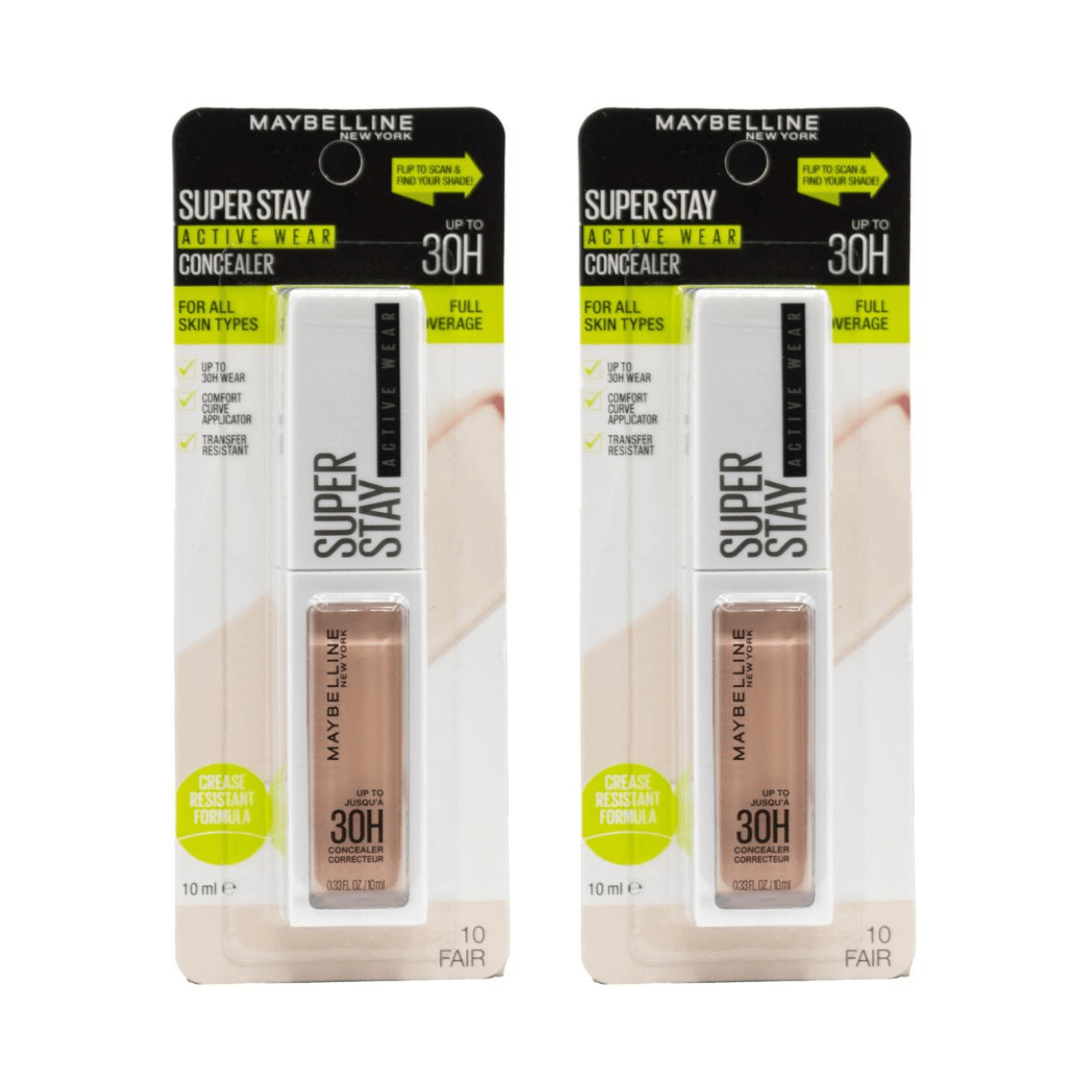 Maybelline SuperStay Active Wear 30H Concealer - Fair 24pk - Wholesale Discount Cosmetics