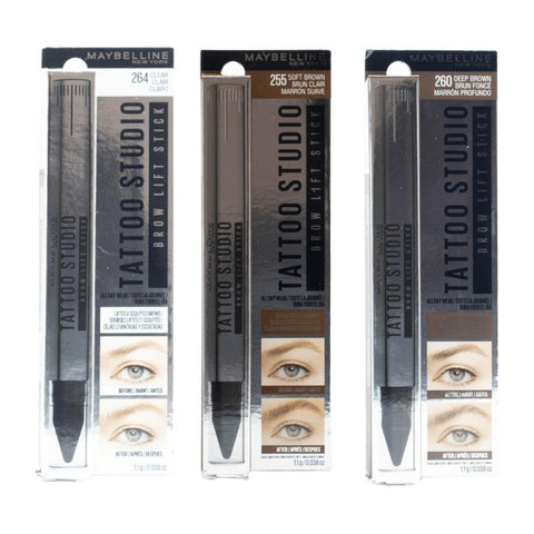 Maybelline Tattoo Studio Brow Lift Stick - Assorted shades 24pk - Wholesale Discount Cosmetics