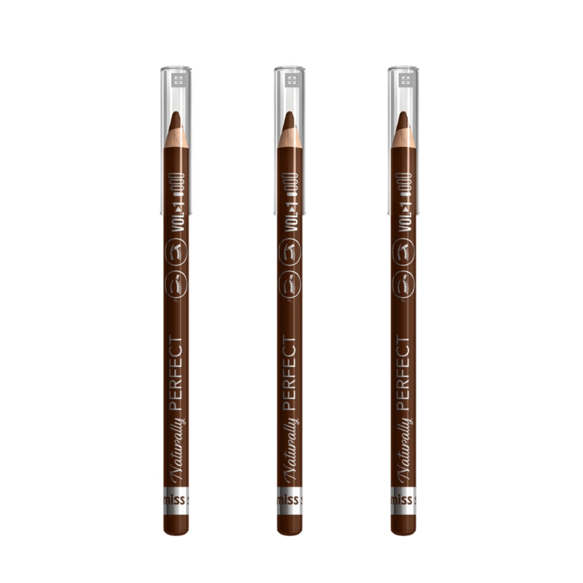 Miss Sporty Naturally Perfect Eye Pencil - Classic Brown 24pk - Wholesale Discount Cosmetics
