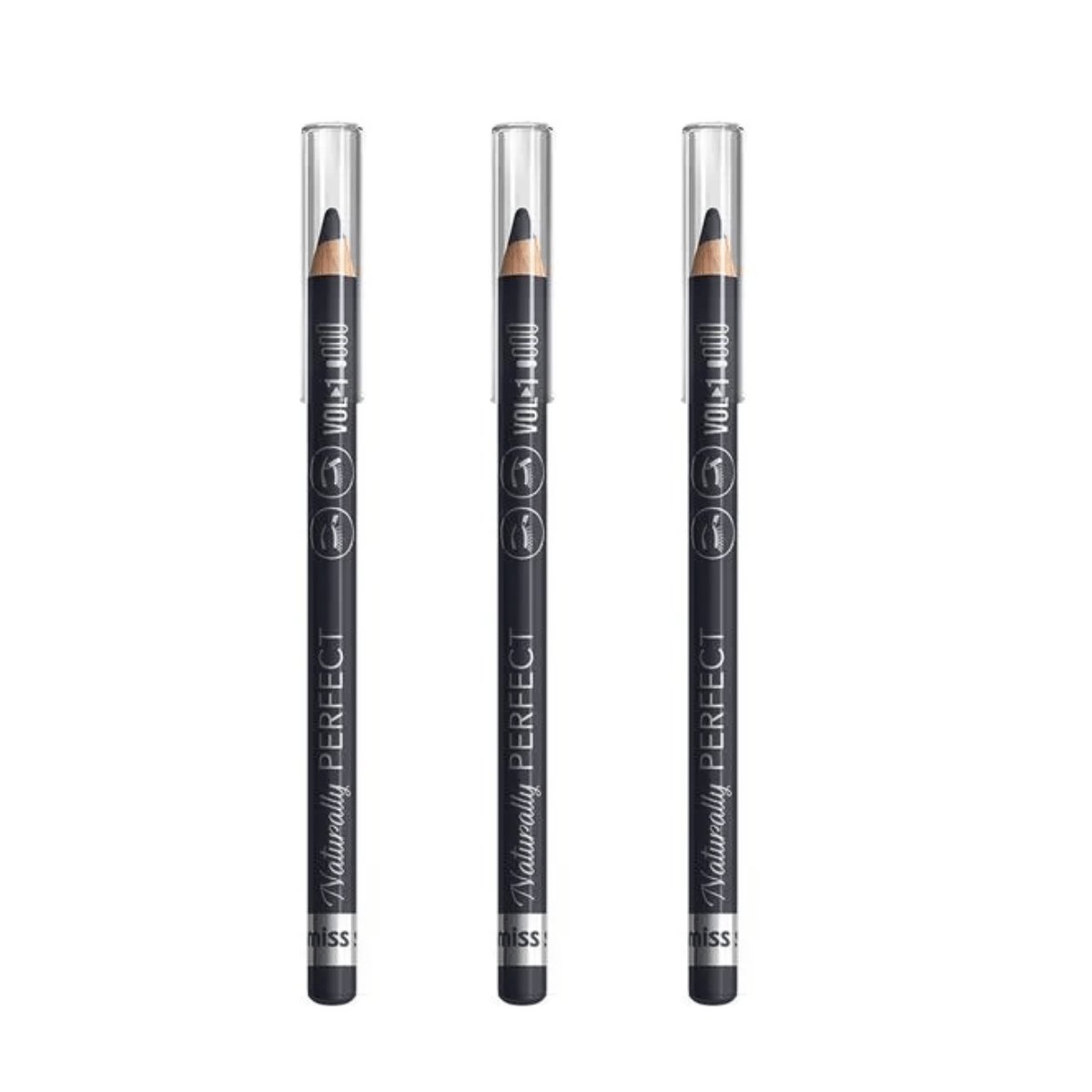 Miss Sporty Naturally Perfect Eye Pencil - Dark Gray 24pk - Wholesale Discount Cosmetics