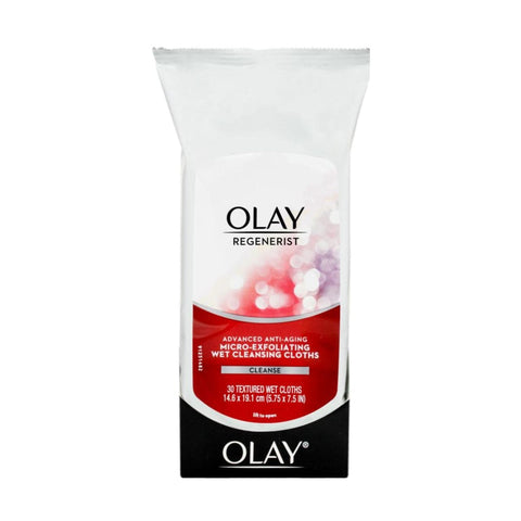 Olay Regenerist Advanced Anti - Aging Micro - Exfoliating Wet Cleansing Cloths - 24pk - Wholesale Discount Cosmetics