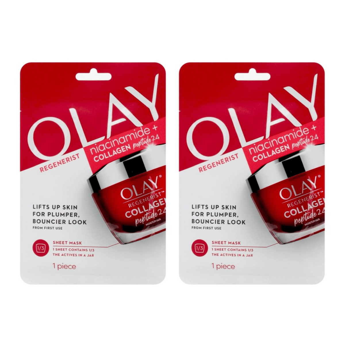 Olay Regenerist Face Mask - Niacinamide + Collagen Peptide24 - 24pk - Wholesale Discount Cosmetics