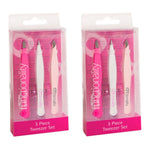 Royal Functionality 3 Piece Tweezer Set - 12pk - Wholesale Discount Cosmetics