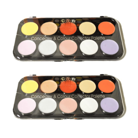 Saffron Concealer & Colour Corrector Palette - Assorted Shades 24pk - Wholesale Discount Cosmetics