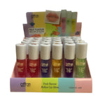 Saffron Fruit Flavour Rollon Lip Gloss - Assorted Shades 24pk - Wholesale Discount Cosmetics