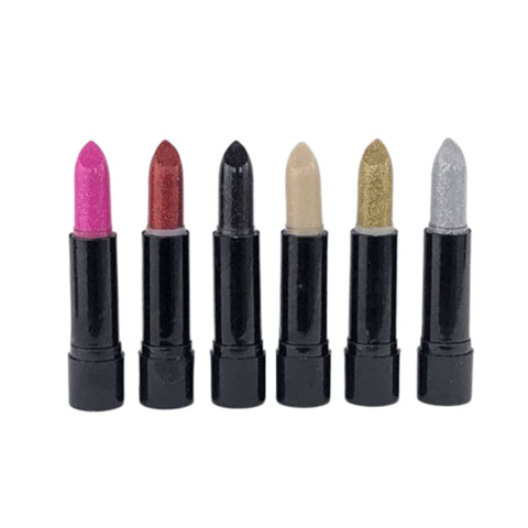 Saffron Glitter Lipstick - Assorted Shades 24pk - Wholesale Discount Cosmetics