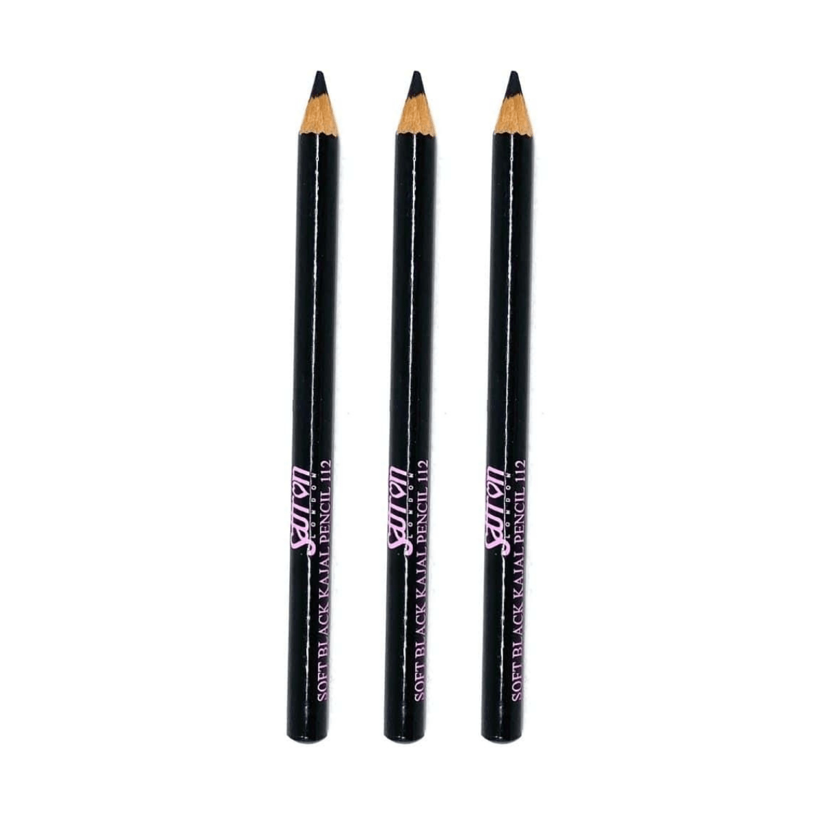 Saffron London Soft Kohl Kajal Eye Liner Pencil - Black 24pk - Wholesale Discount Cosmetics