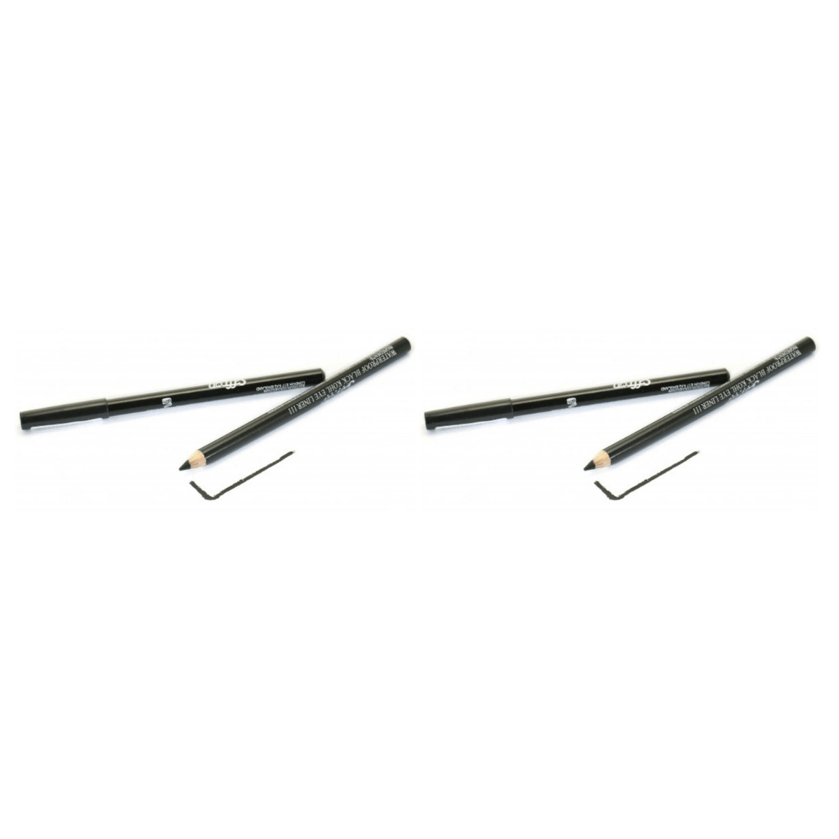 Saffron London Waterproof Kohl Eye Liner Pencil - Black 24pk - Wholesale Discount Cosmetics